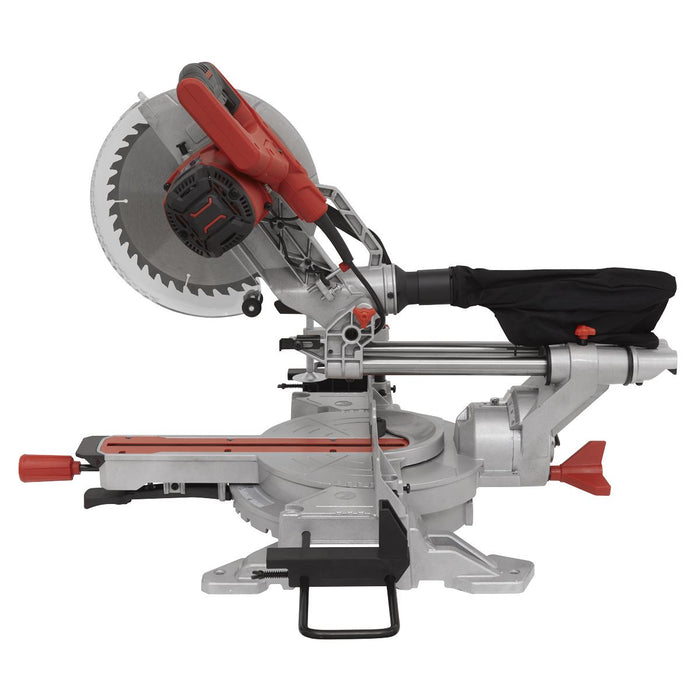 Sealey Sliding Compound Mitre Saw 255mm SMS255 Sealey - Town Tools 