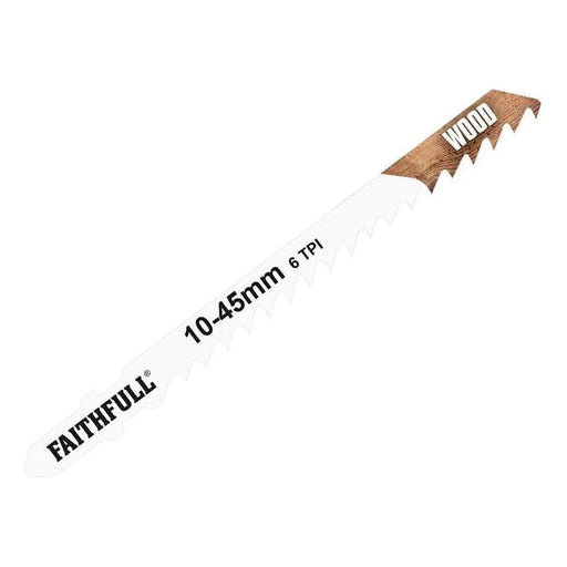 Faithfull Wood Jigsaw Blades Pack of 5 T101D Faithfull - Town Tools