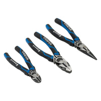 Draper High Leverage Plier Set, Blue (3 Piece) 28033