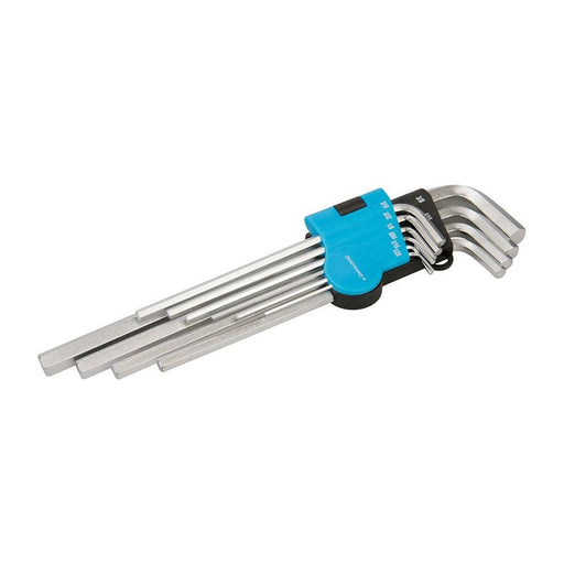 Silverline Expert Hex Key Imperial Set 10pce 1/16" - 3/8" Silverline - Town Tools 