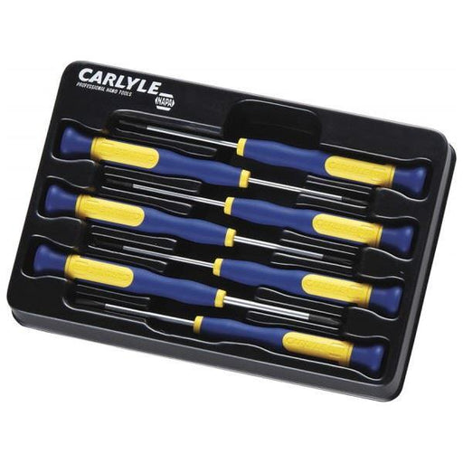 Carlyle Hand Tools Screwdriver Set - Precision Phillips & Slotted - 7 Piece Caryle Tools - Town Tools 