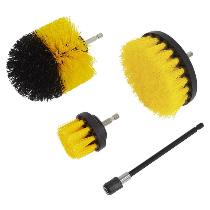 Sealey Drill Brush Set 4pc DBS4 Sealey - Town Tools 