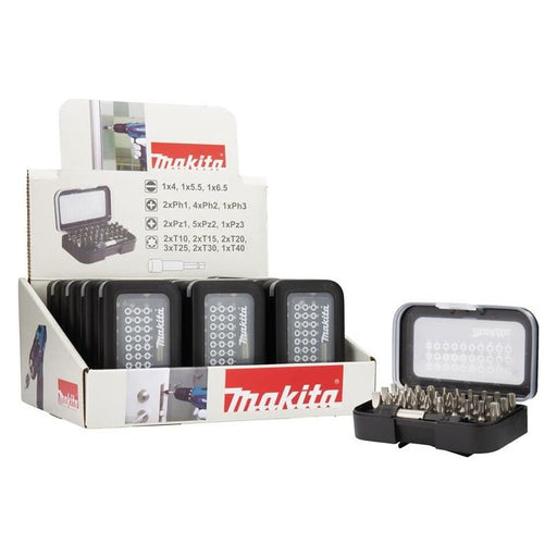 Makita D-30667 Bit Set, 31 Piece Counter Display of 12 Makita - Town Tools