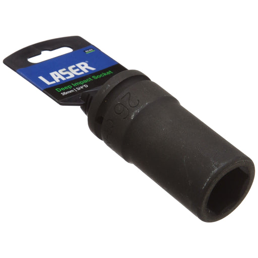 Laser Deep Impact Socket 3/4"D 26mm 4648 Laser - Town Tools 