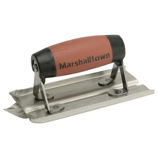 Marshalltown M180D Stainless Steel Groover Trowel DuraSoft® Handle 6 x 3in Marshalltown - Town Tools