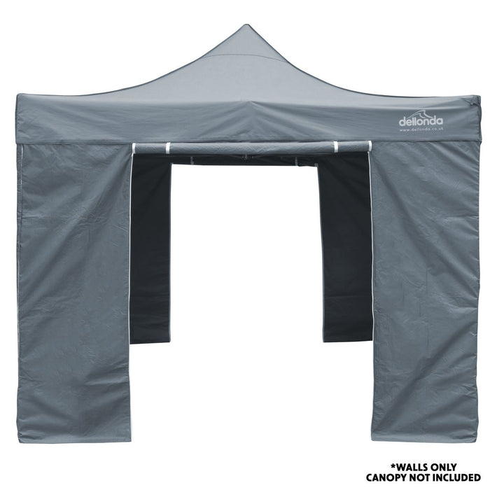 Dellonda Side Walls/Doors/Windows for Gazebo/Marquee Fits 2 x 2m Models - Grey