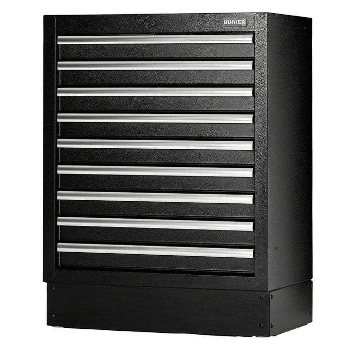 BUNKER Modular Floor Cabinet, 9 Drawer, 680mm - MS400-9BU