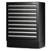 BUNKER Modular Floor Cabinet, 9 Drawer, 680mm - MS400-9BU
