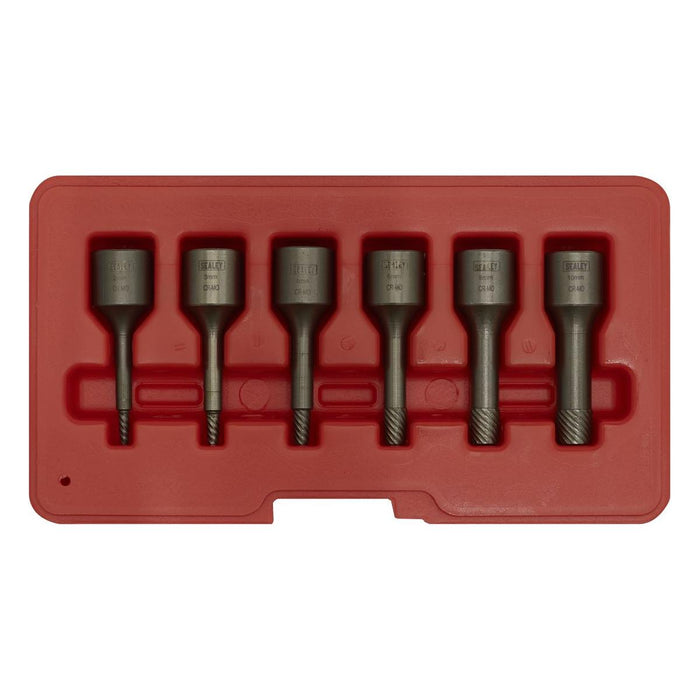 Sealey Screw Extractor Set 6pc 3/8"Sq Drive AK8185 Sealey - Town Tools 