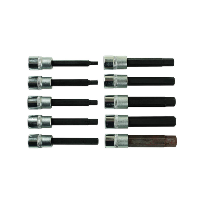 Laser Long Hex Socket Bit Set 3/8"D 10pc 7163 Laser - Town Tools 