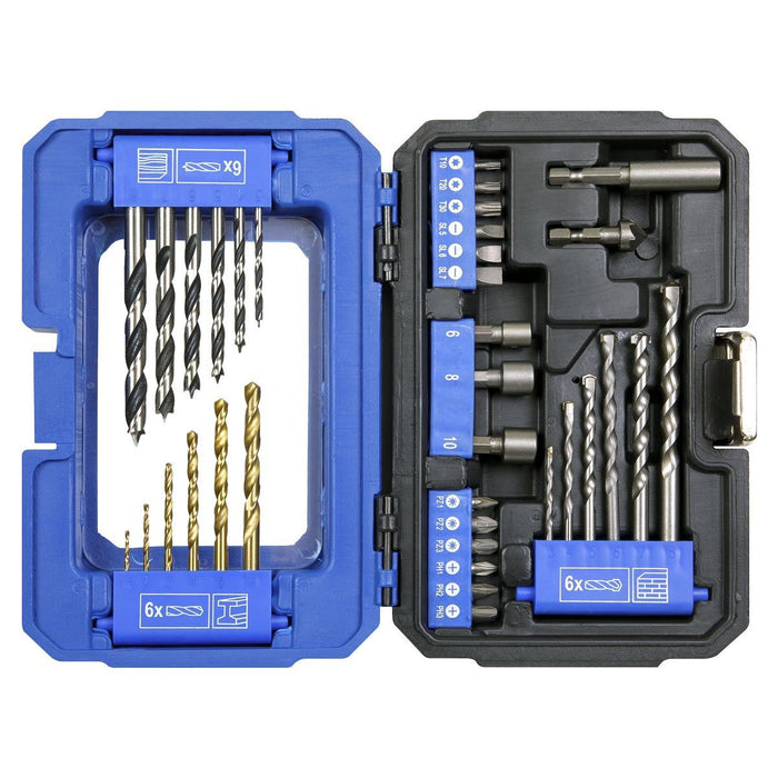 Sealey Drill & Bit Accessory Set 35pc AK3735 Sealey - Town Tools 