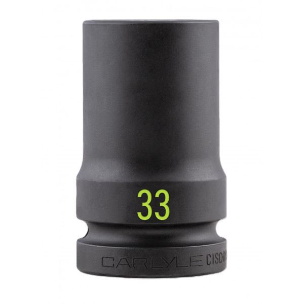 Carlyle Tools 1Dr Deep 6Pt Impact Socket 33mm