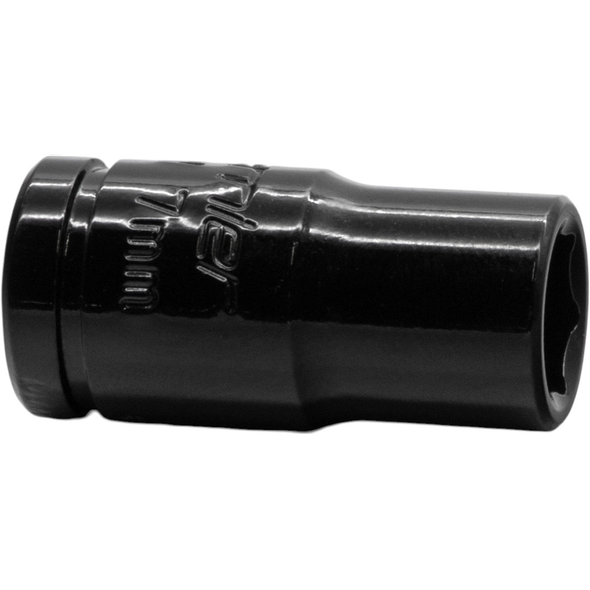 Sealey 1/4"Dr Coloured Socket 7mm (Black)