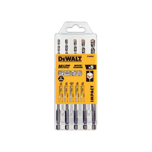 Dewalt Power Tools DT60099 Extreme Impact Masonry Drill Bit Set 5 Piece DeWALT Power Tools - Town Tools