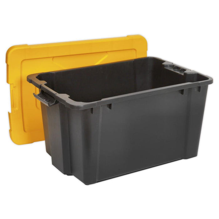 Sealey Composite Stackable Storage Box with Lid 54L APB54 Sealey - Town Tools 