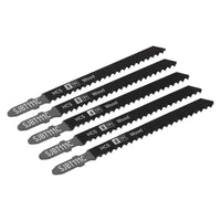 Sealey Jigsaw Blade General Wood 100mm 8tpi Pack of 5 SJBT111C