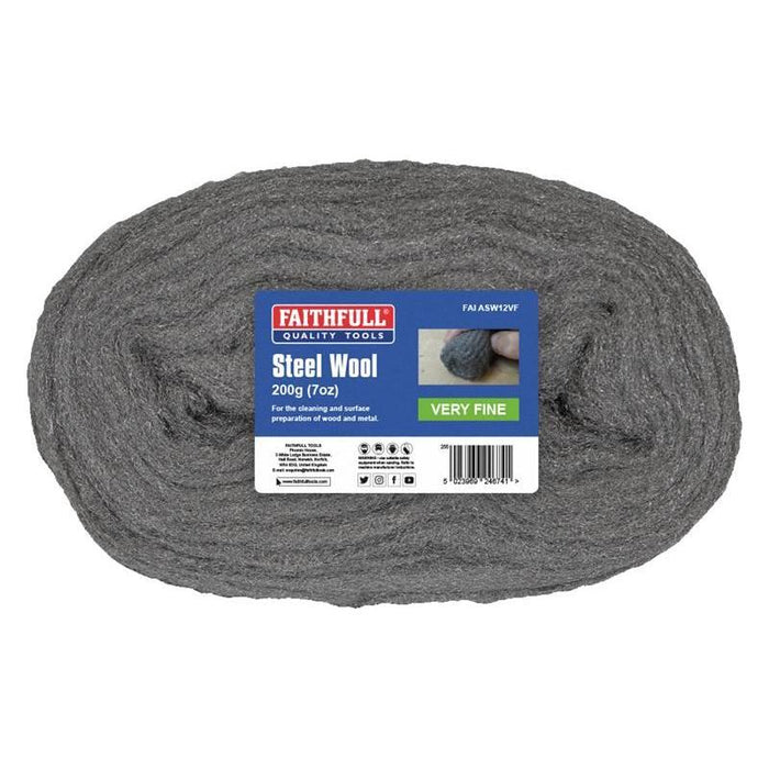 Faithfull Steel Wool Very Fine 200g Faithfull - Town Tools