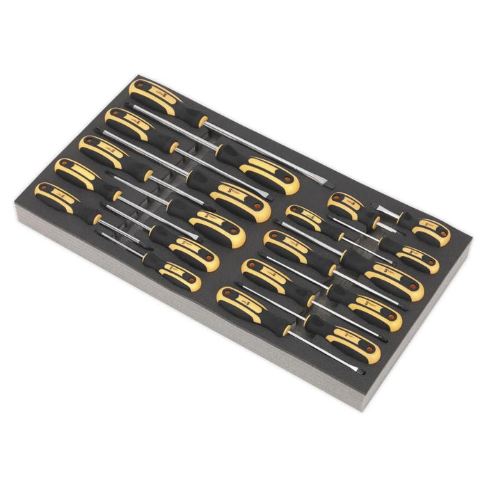 Sealey Tool Tray with Screwdriver Set 20pc S01127 Sealey - Town Tools 