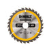Dewalt Power Tools Portable Construction Circular Saw Blade 184 x 30mm x 30T DeWALT Power Tools - Town Tools