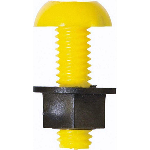 Wot-Nots Number Plate Plastic Nut & Screw - Yellow Pearl - Town Tools 