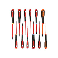 Bahco BE-9878SL ERGO™ Slim VDE Insulated Screwdriver Set, 12 Piece