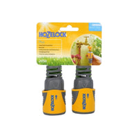 Hozelock 2050 Hose End Connector Plus for Ø12.5-15mm (1/2-5/8in) Hose (Twin Pack)
