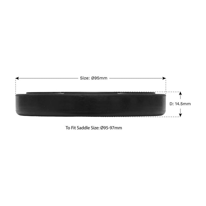 Sealey Safety Rubber Jack Pad Type B JP14 Sealey - Town Tools 