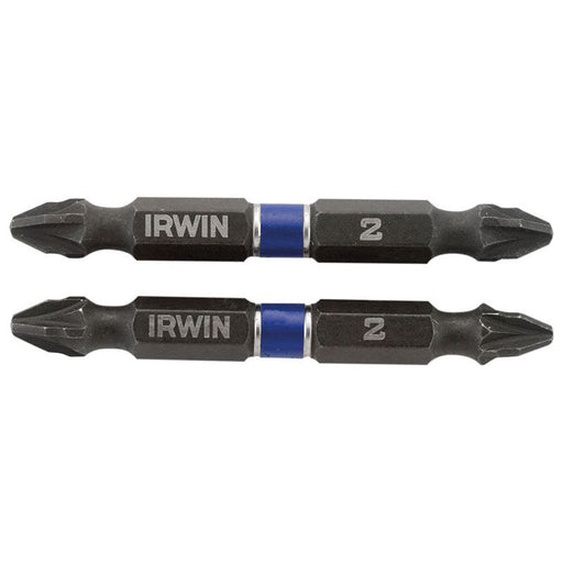 Irwin® Impact Double-Ended Screwdriver Bits Pozi PZ2 60mm (Pack 10) IRWIN® - Town Tools