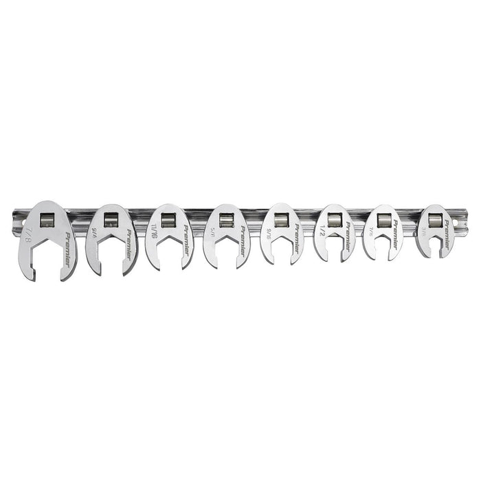 Sealey Premier Premier Imperial Crow's Foot Spanner Set 3/8"Sq Drive 8pc AK599 Sealey Premier - Town Tools 