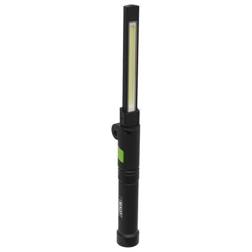 Sealey Rechargeable Aluminium Folding Pocket Light 2 COB & 1 SMD LED LED02G Sealey - Town Tools 