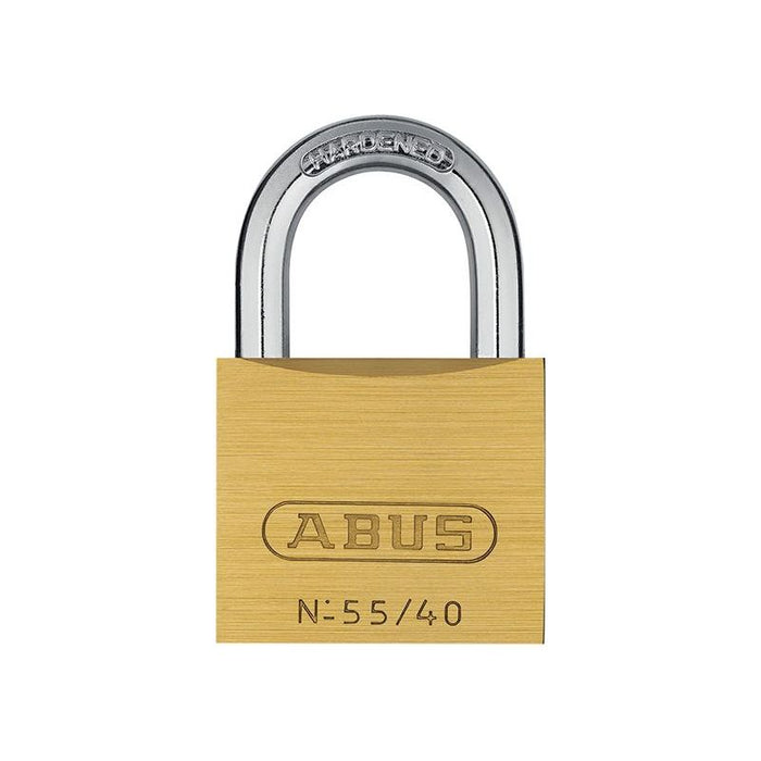 Abus Mechanical 55/40mm Brass Padlock Keyed Alike 5401 ABUS Mechanical - Town Tools