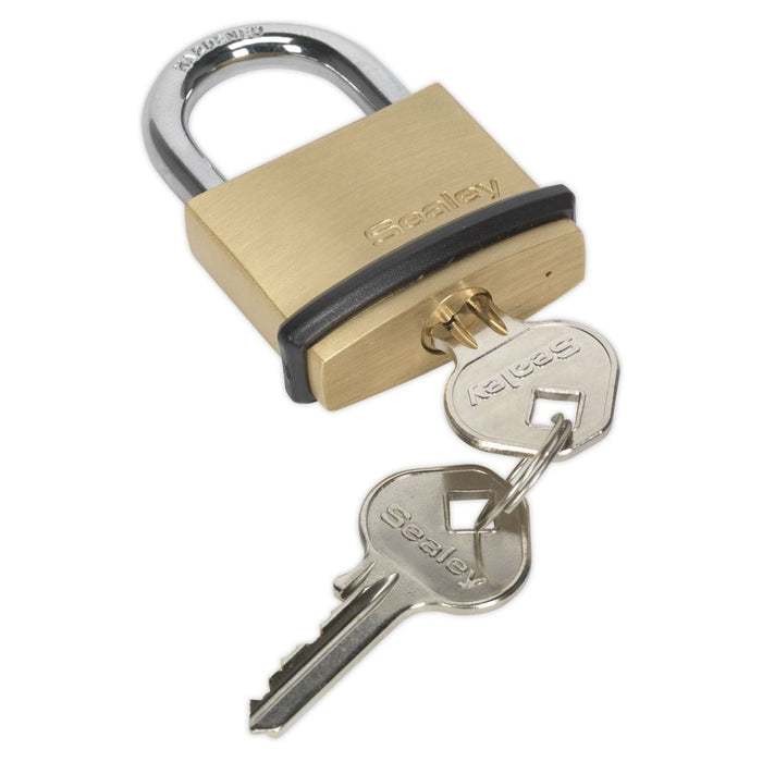 Sealey Brass Body Padlock 40mm Sealey - Town Tools 