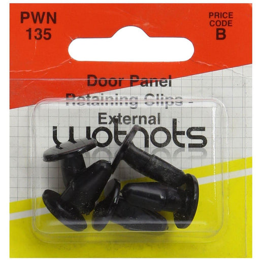 Wot-Nots Door Trim Pad Clip - Black for Ford - Pack Of 5 Pearl - Town Tools 