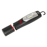 Sealey Rechargeable 360 Inspection Light 7 SMD & 3W SMD LED Black Lithium-ion