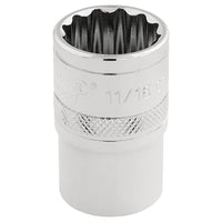 Draper HI-TORQ 12 Point Socket, 1/2" Sq. Dr., 11/16" 33644