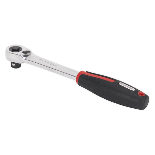 Sealey Ratchet Wrench 1/2"Sq Drive Compact Head 72-Tooth Flip Reverse Platinum S Sealey - Town Tools 