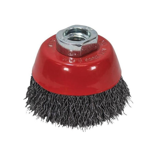 Faithfull Wire Cup Brush 60mm M14x2, 0.30mm Steel Wire Faithfull - Town Tools