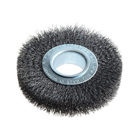 Lessmann Wheel Brush D100mm x W20-22 x 30 Bore Steel Wire 0.30 + Adaptors Set 1