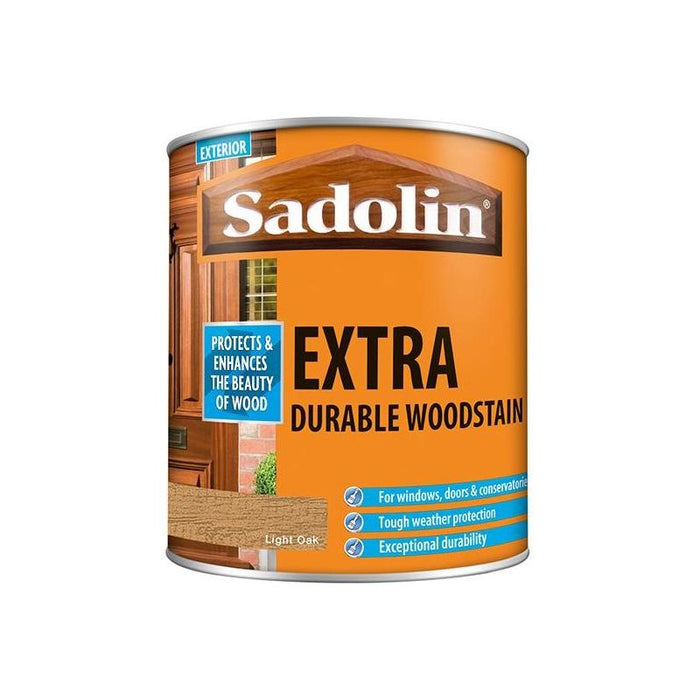 Sadolin Extra Durable Woodstain Light Oak 1 litre Sadolin - Town Tools