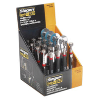 Sealey Telescopic Magnetic Pick-Up Tools & Inspection Mirrors Display Box of 20