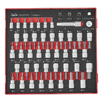Teng Tools 1/4" & 3/8" Bit Socket Set FOAM2 47 Pieces