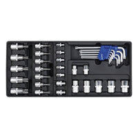 Sealey Tool Tray with TRX-Star* Key Socket Bit & Socket Set 35pc TBT08