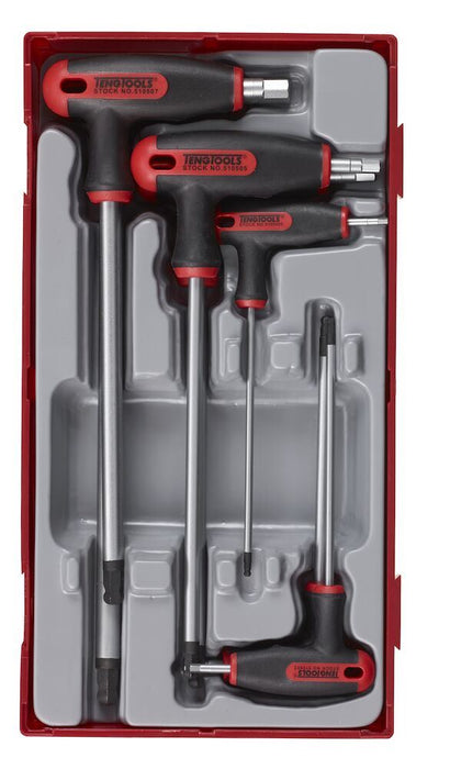 Teng Tools T-Handle Ball Point Hex Key Set TT1 7 Pieces Teng Tools - Town Tools 