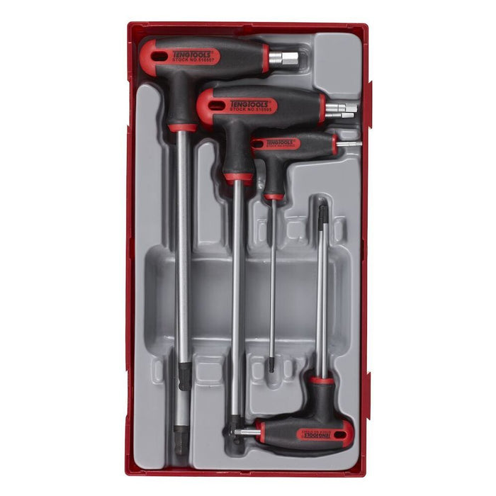 Teng Tools T-Handle Ball Point Hex Key Set TT1 7 Pieces Teng Tools - Town Tools 