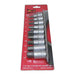 Teng Tools 1/2" Hex Bit Socket Clip Rail Set 9 Pieces Teng Tools - Town Tools 