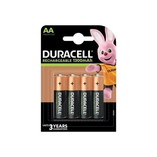 Duracell AA Cell 1300Mah Rechargeable Batteries (Pack 4) Duracell - Town Tools