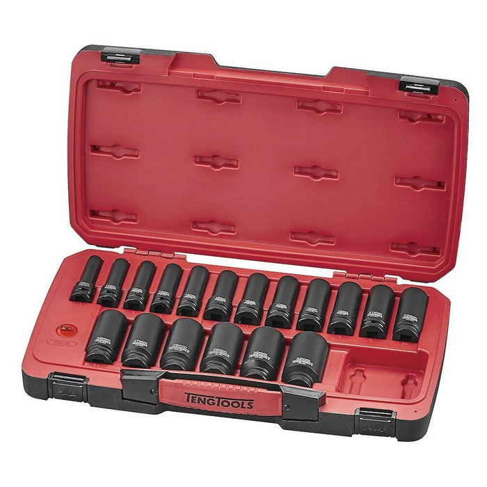 Teng Tools MECCA PRO 1/2" Deep Impact Socket Set DIN 22 Pieces Teng Tools - Town Tools 