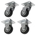 Sealey 50mm Castor Wheel Combo with Fixed & Swivel Plate 4pc SCWCOMBO1 Sealey - Town Tools 