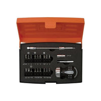 Bahco 808050S-22 Stubby Ratchet Screwdriver Set, 22 Piece