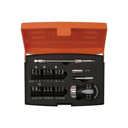 Bahco 808050S-22 Stubby Ratchet Screwdriver Set, 22 Piece Bahco - Town Tools